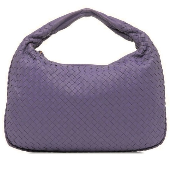 Pre Loved Bottega Veneta Leather Women Purple Hobo Bag - Picture 3 of 9